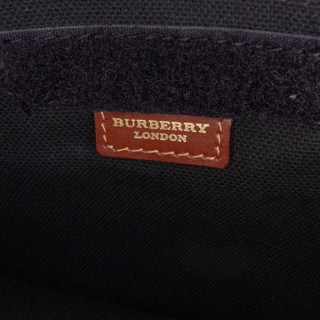 Burberry Haymarket Check Coated Canvas Crossbody - 5
