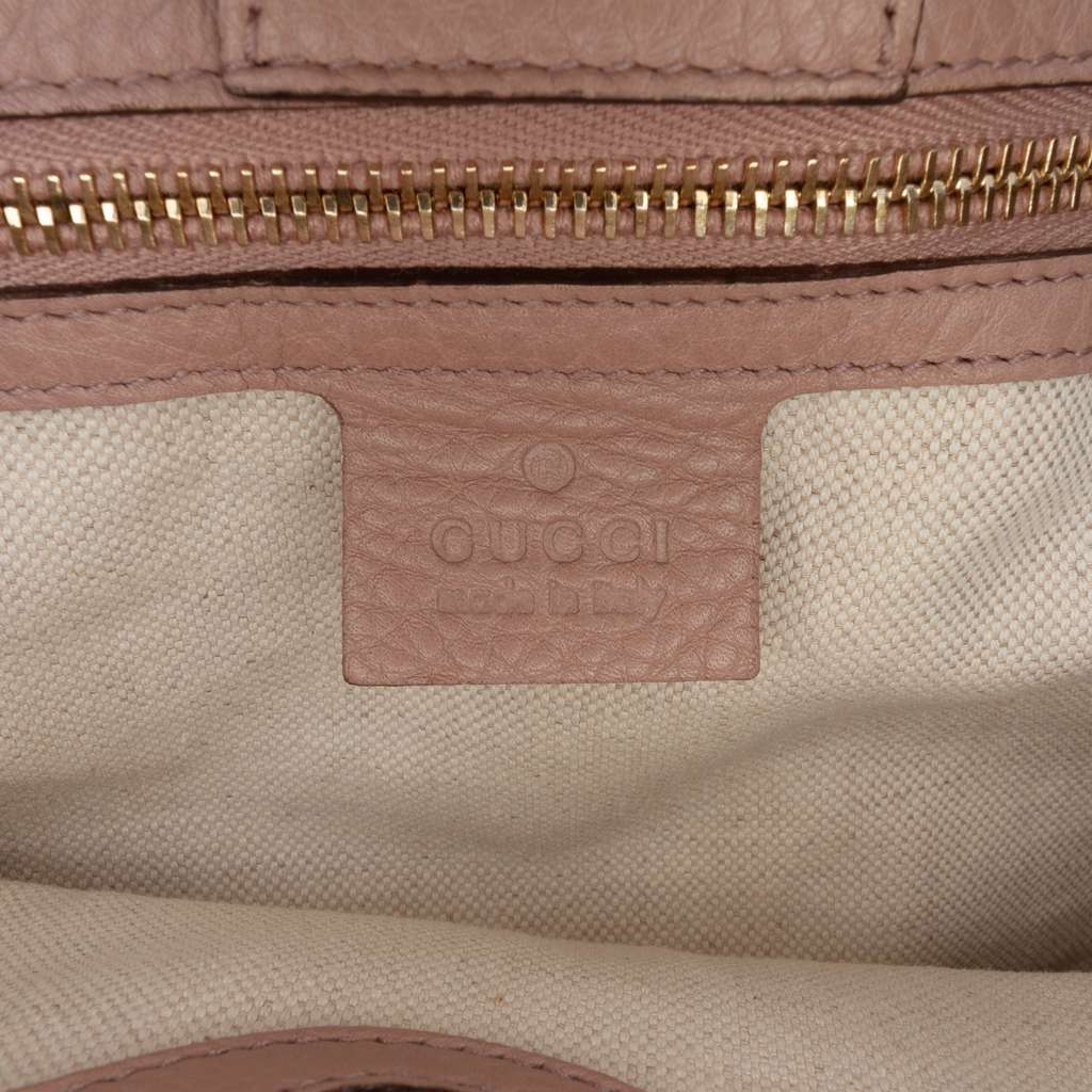 Gucci Medium Calfskin Bamboo Shopper Satchel - 5