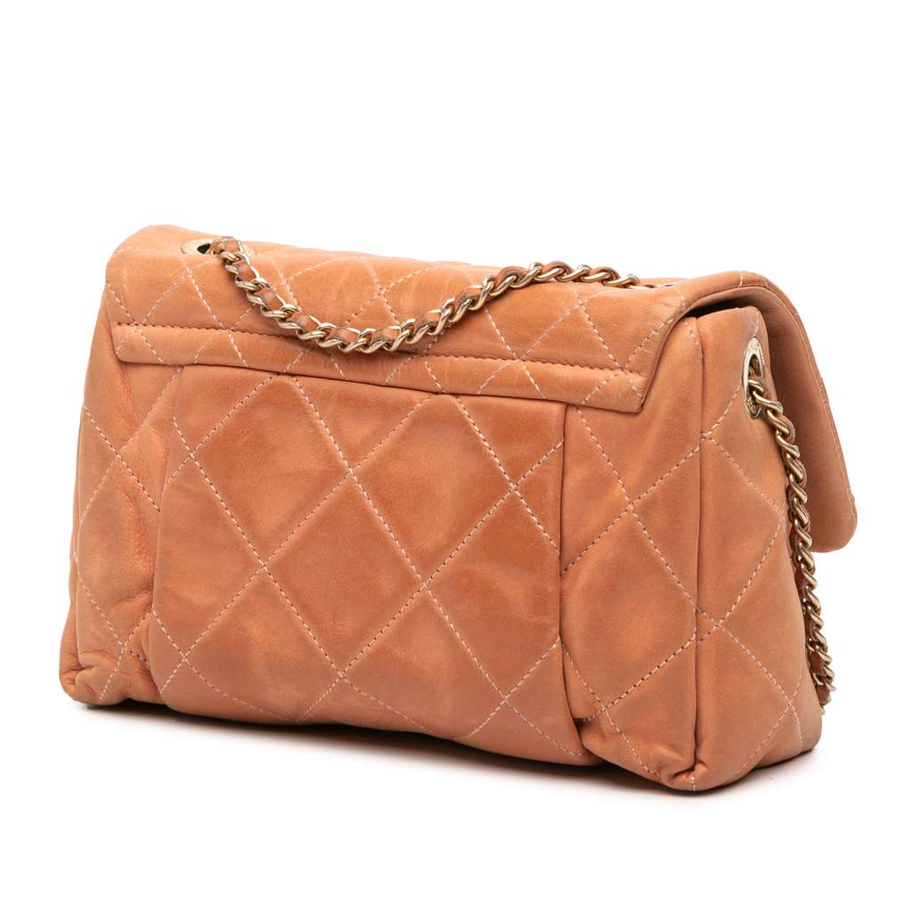 Chanel Small Aged Calfskin Chic Quilt Flap - Back view
