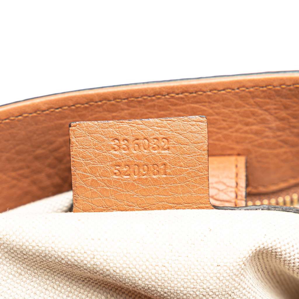 Gucci Small Calfskin Bamboo Shopper Satchel - Detail 1