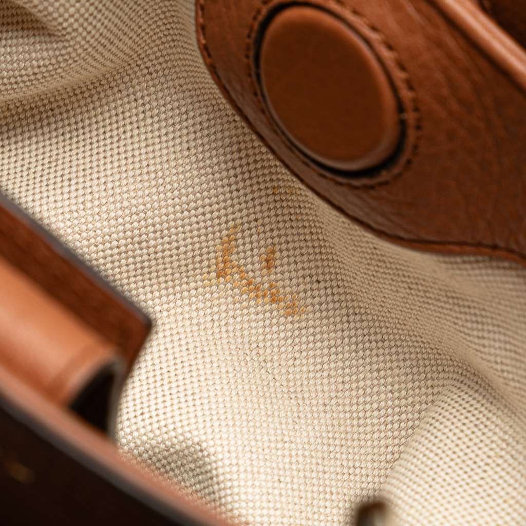 Gucci Small Calfskin Bamboo Shopper Satchel - Image 11