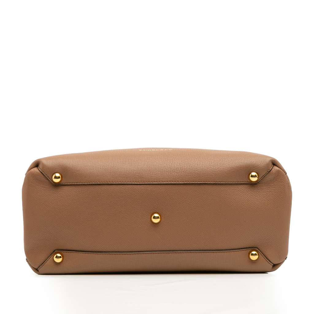 Burberry Medium Leather and House Check Banner Satchel - 3