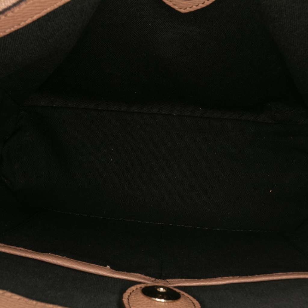 Burberry Medium Leather and House Check Banner Satchel - 5