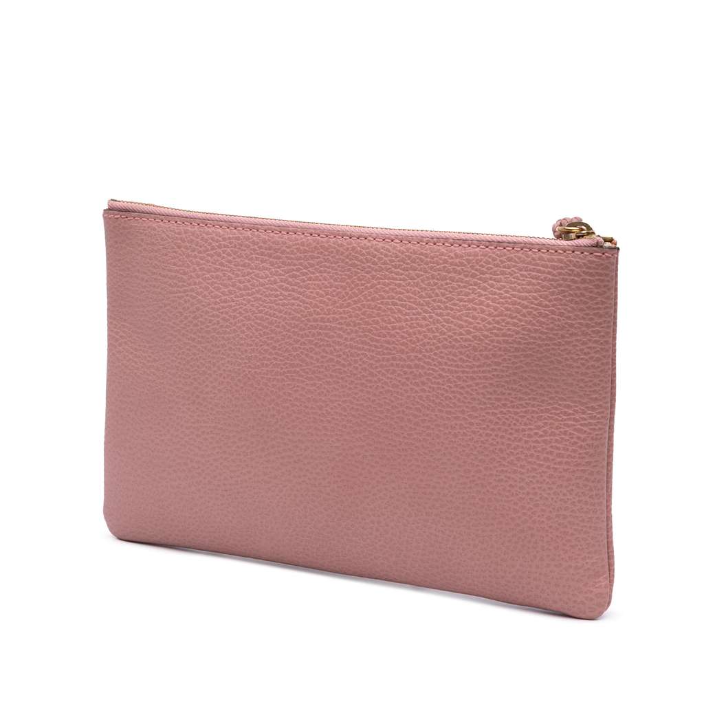 Gucci Calfskin Bamboo Clutch - Back view