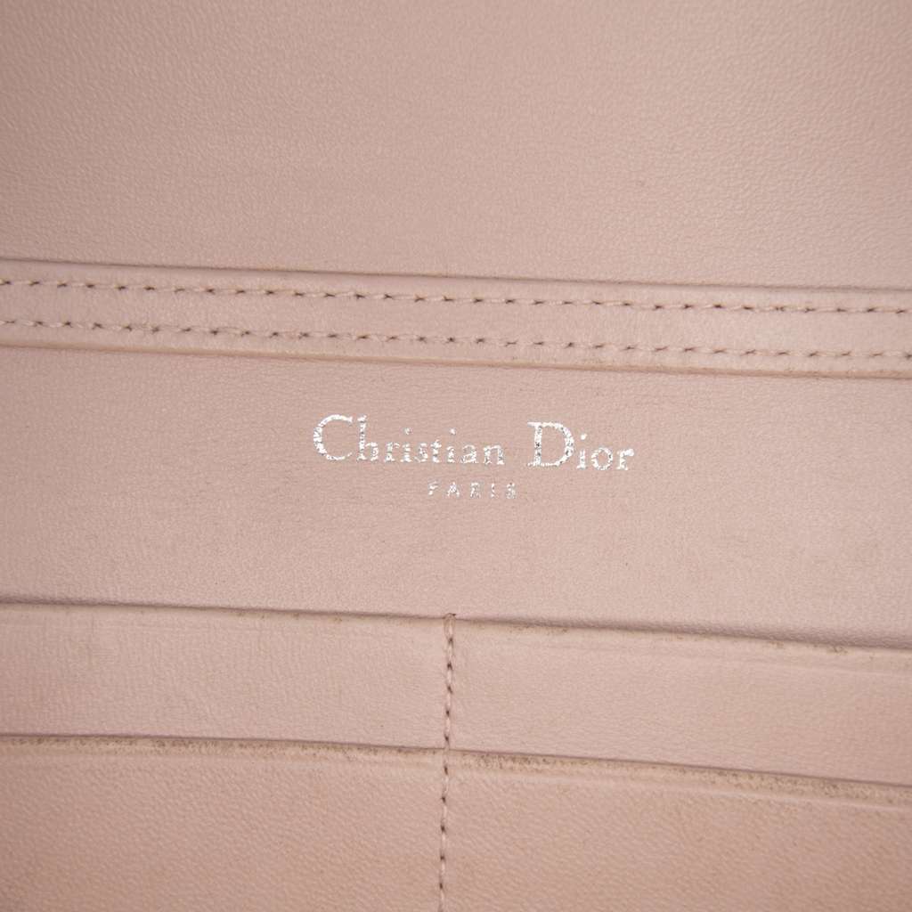 Dior Grained Calfskin Diorama Wallet on Chain - Side view