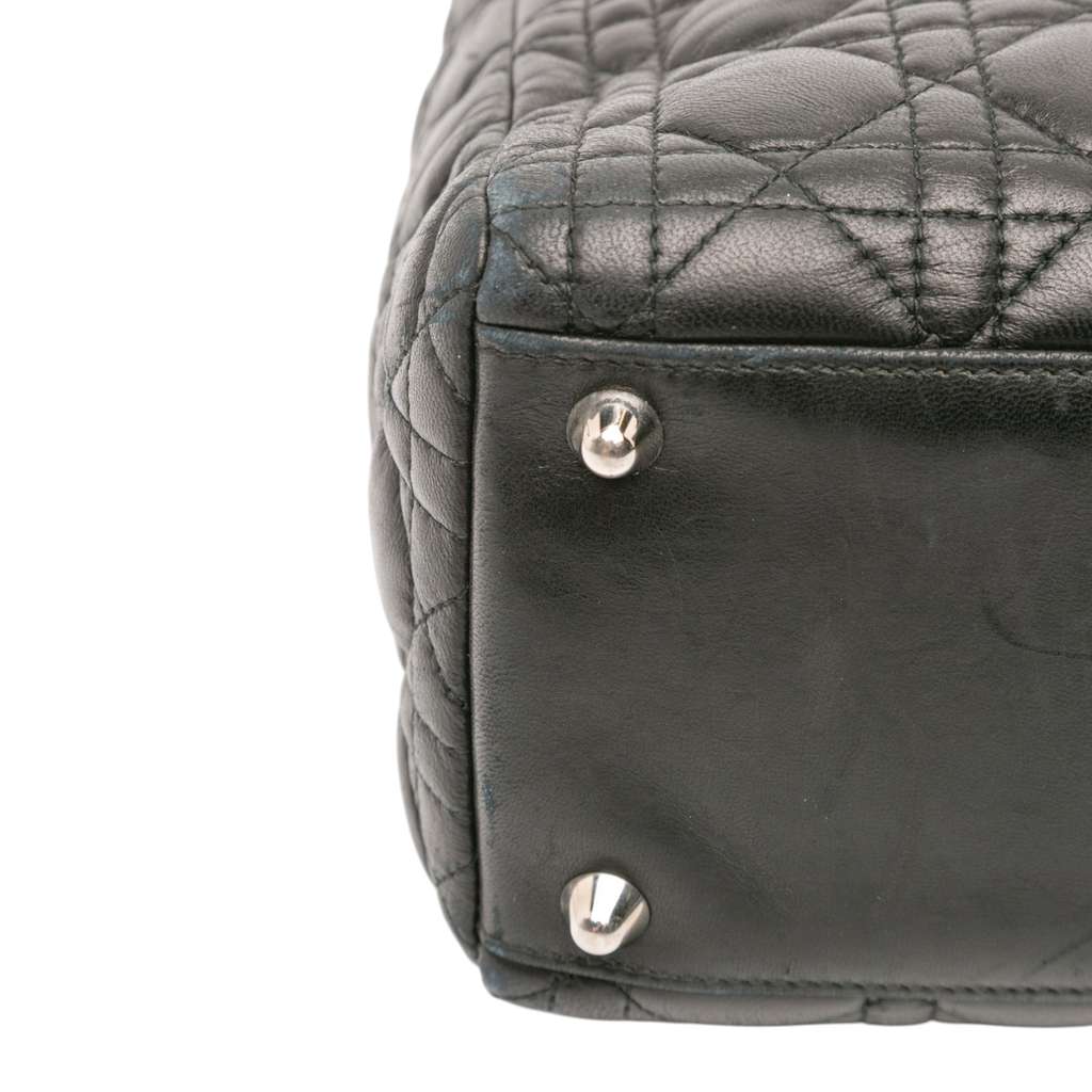 Dior Large Lambskin Cannage Lady Dior - Detail 2