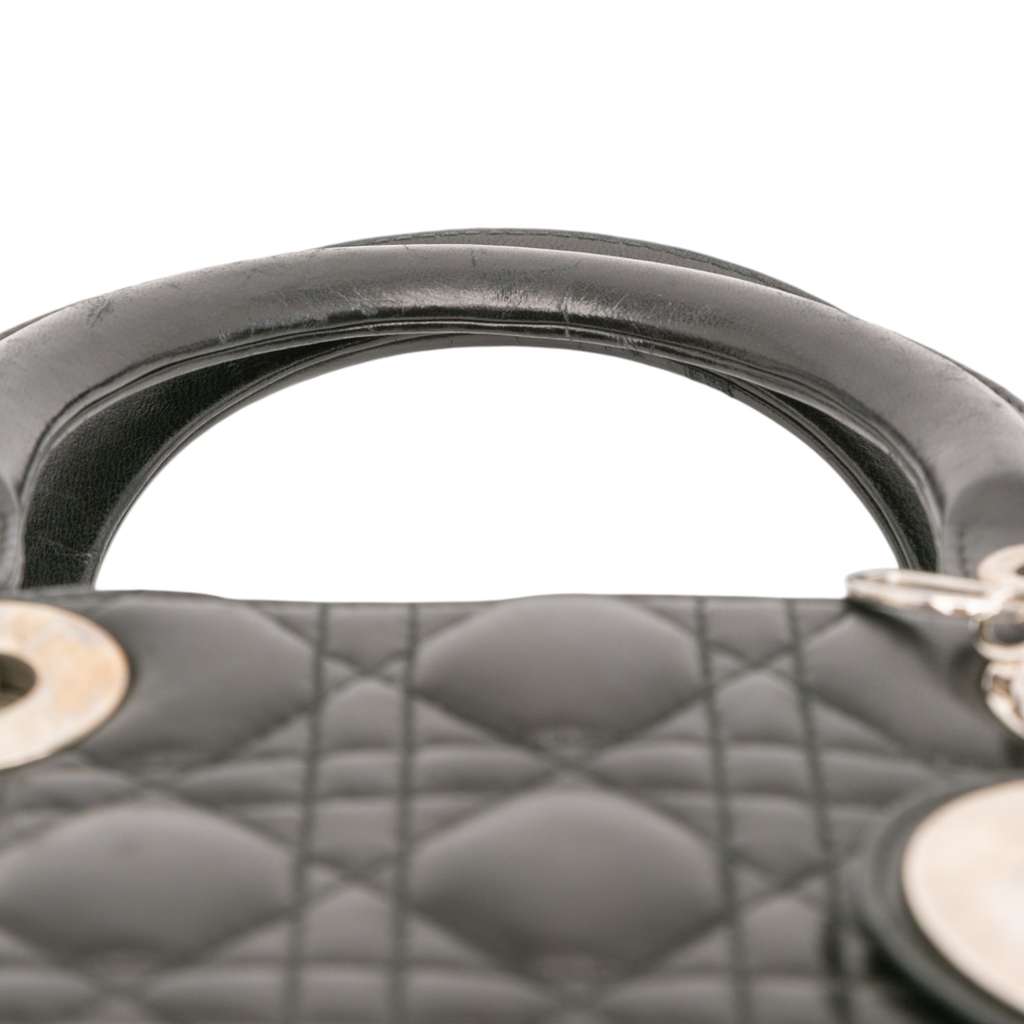 Dior Large Lambskin Cannage Lady Dior - Image 12