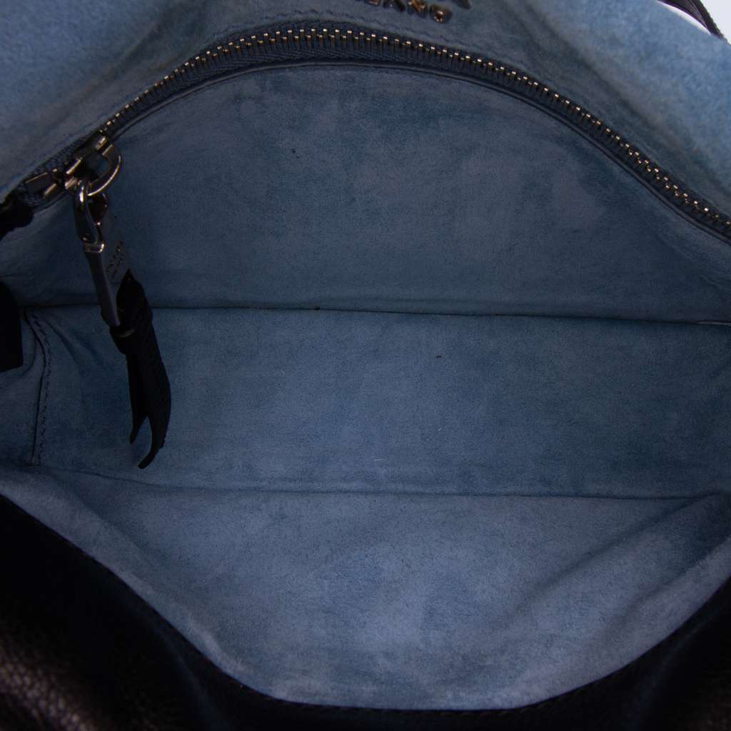 Prada Glace Calfskin Studded Etiquette Flap - 4