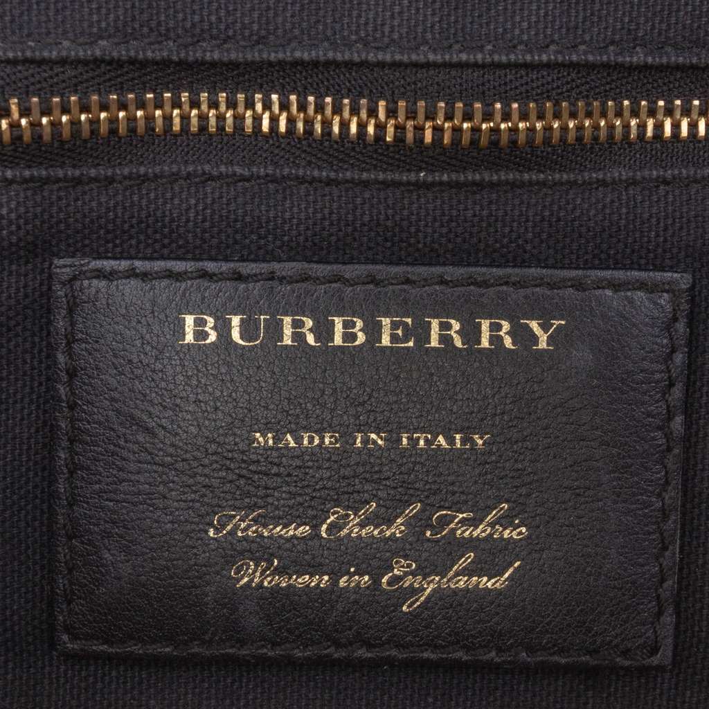 Burberry Medium House Check Canvas Derby Alchester Bowling Bag - 5