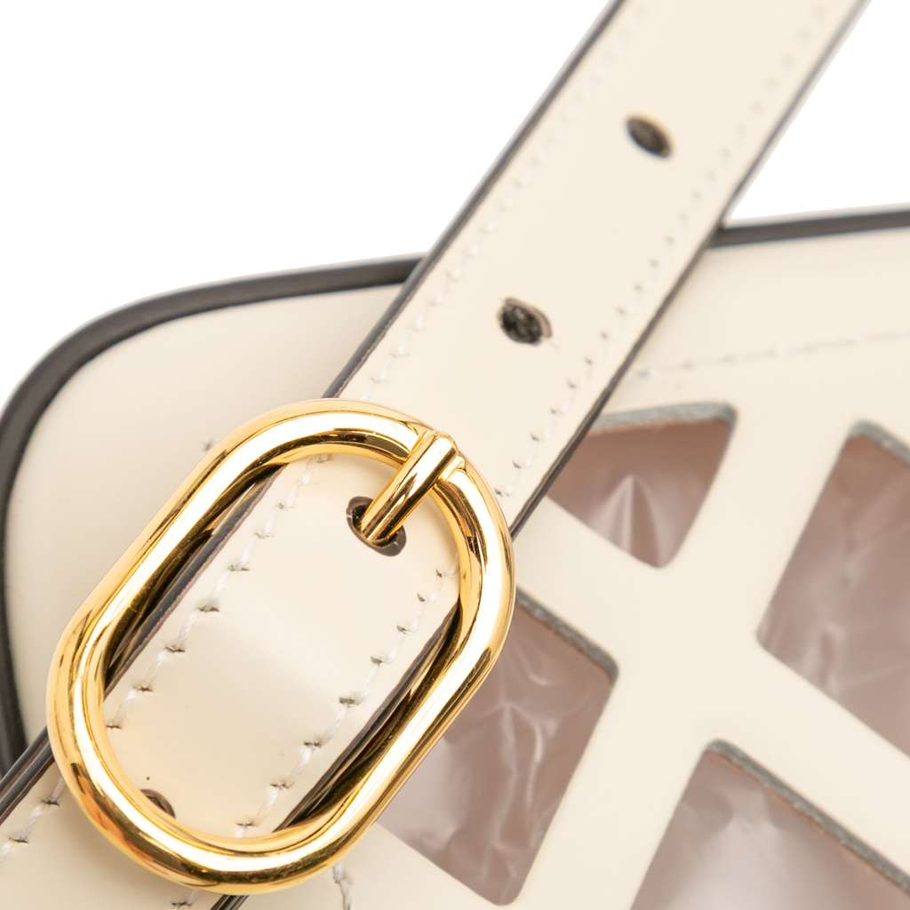 Gucci Medium Cutout Leather and Flora Canvas Traforata Flap Crossbody - Image 14