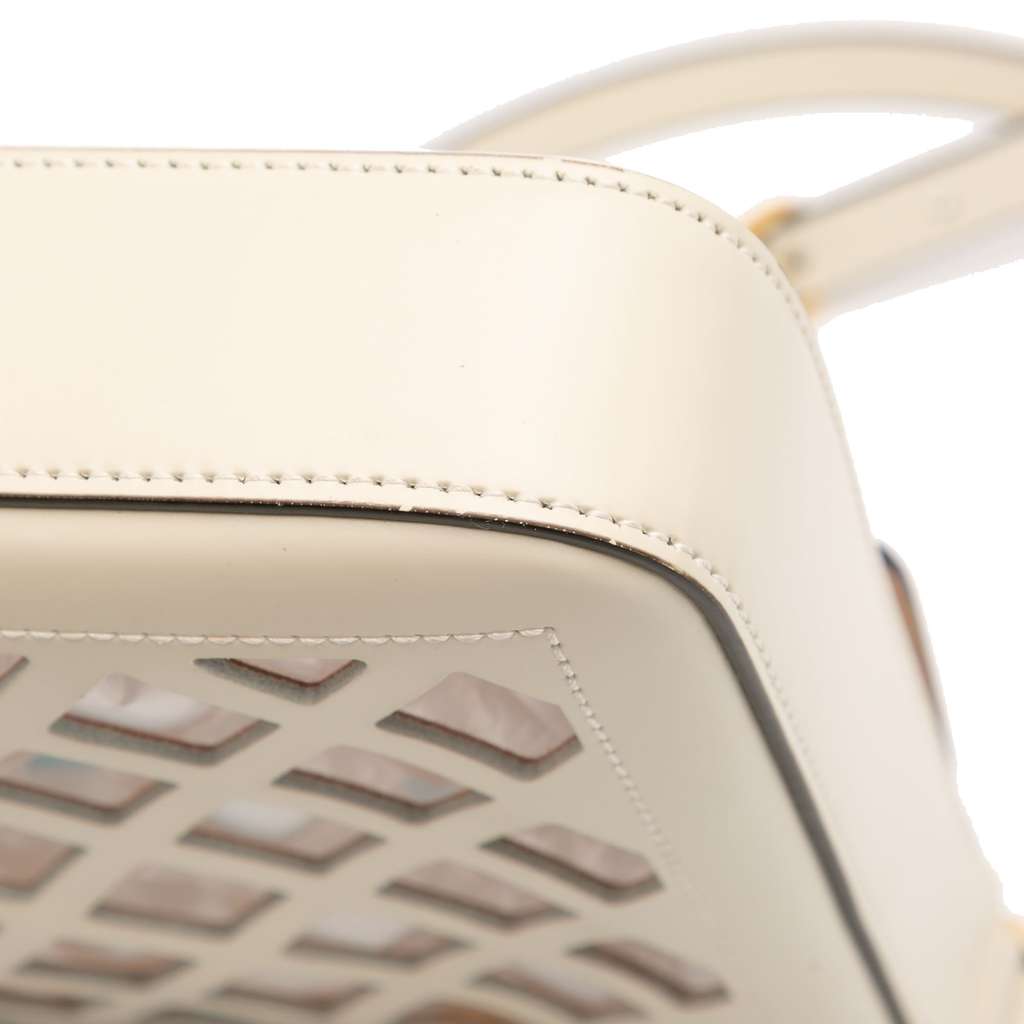 Gucci Medium Cutout Leather and Flora Canvas Traforata Flap Crossbody - Image 12