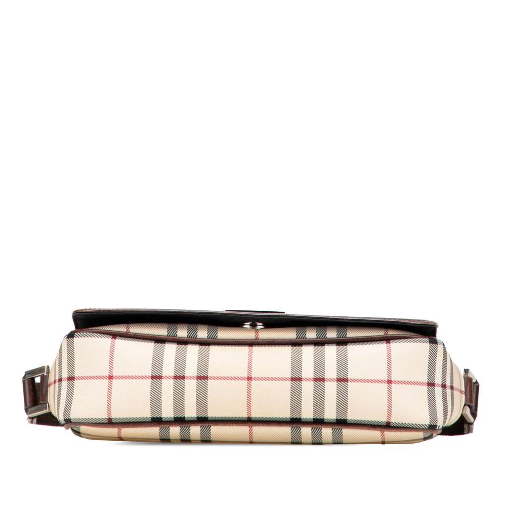 Burberry House Check Canvas Flap Crossbody - 3