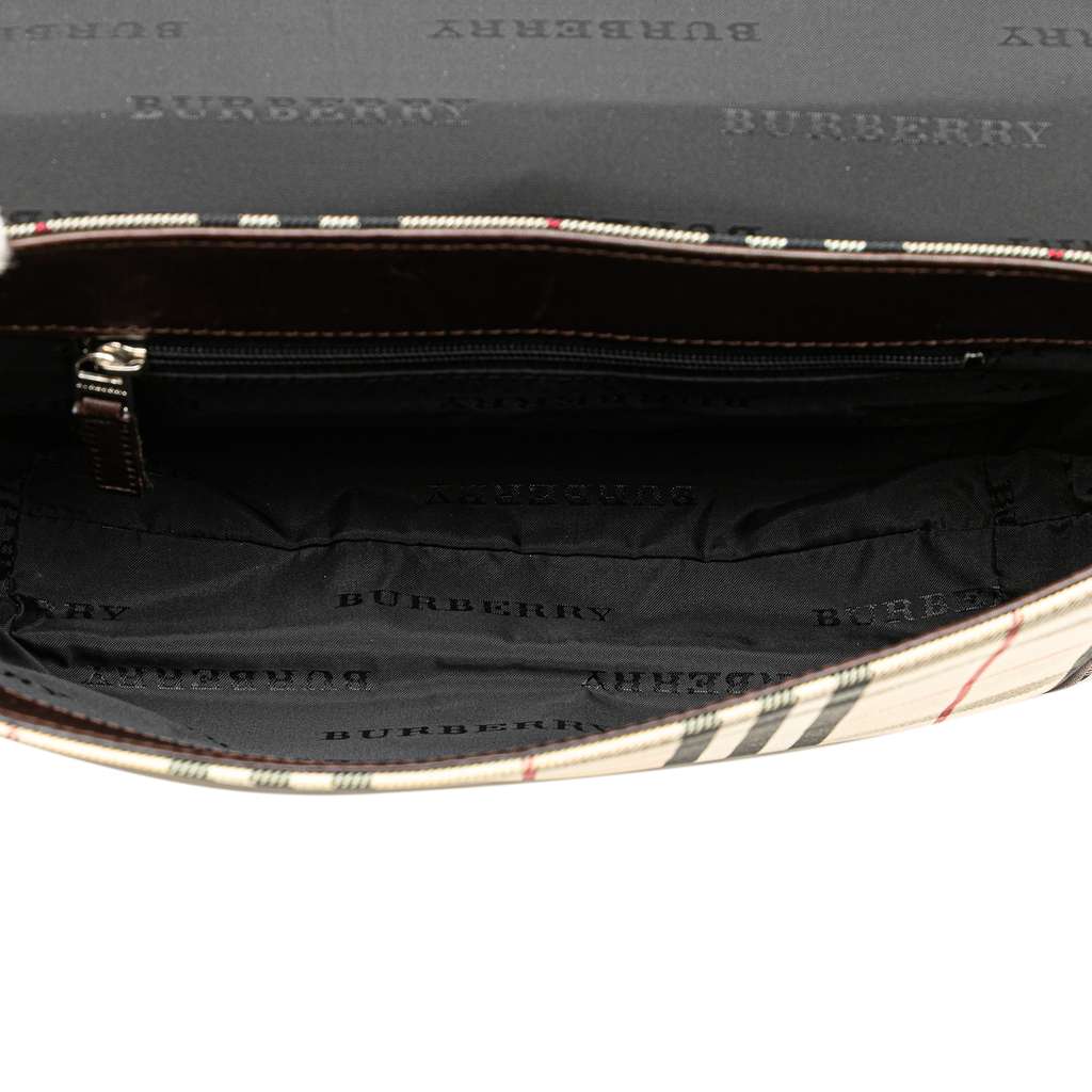 Burberry House Check Canvas Flap Crossbody - 4