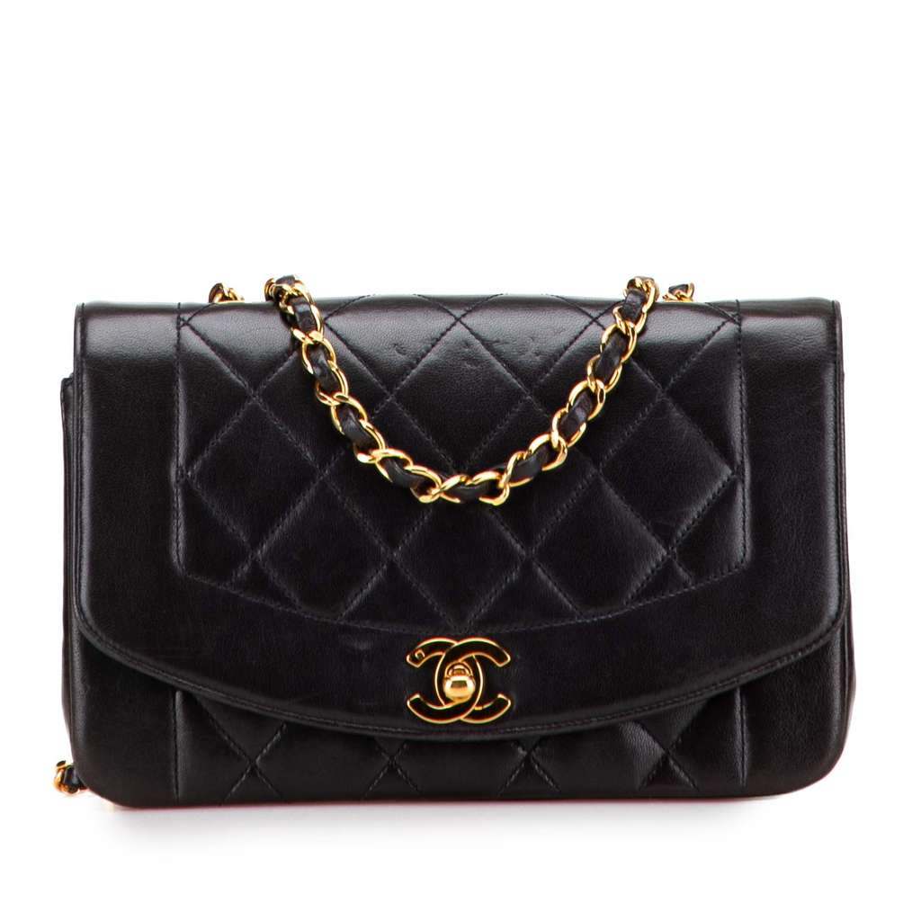 Chanel Small Lambskin Diana Flap