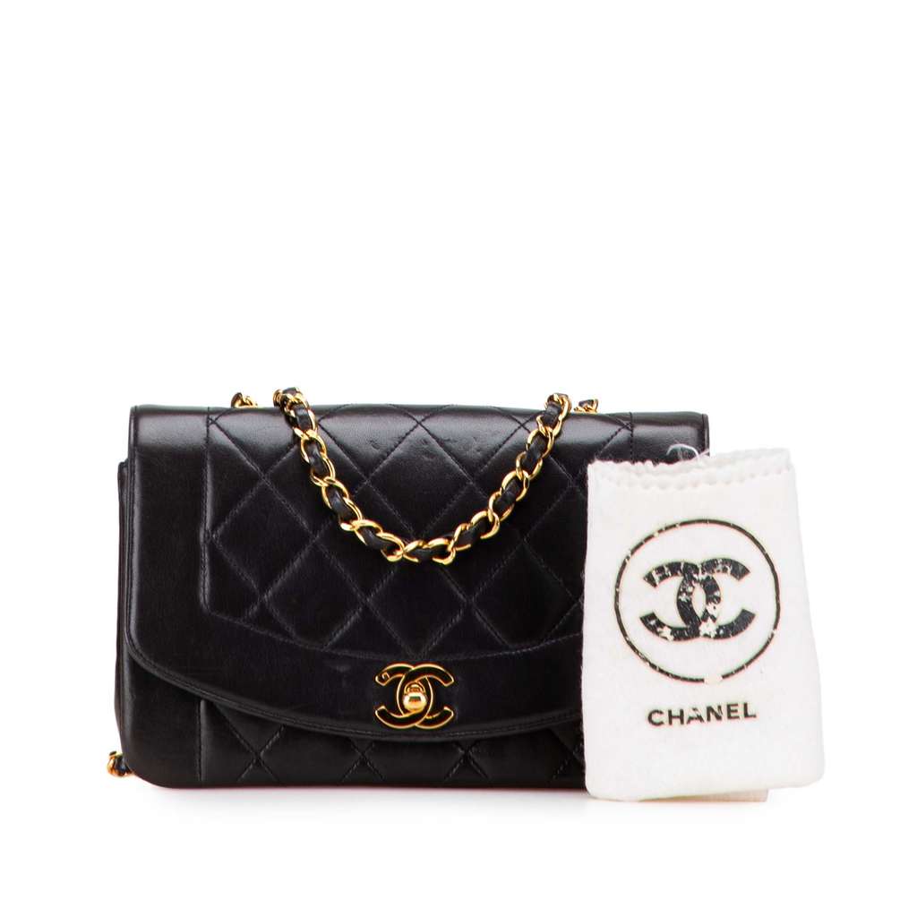 Chanel Small Lambskin Diana Flap - Image 13