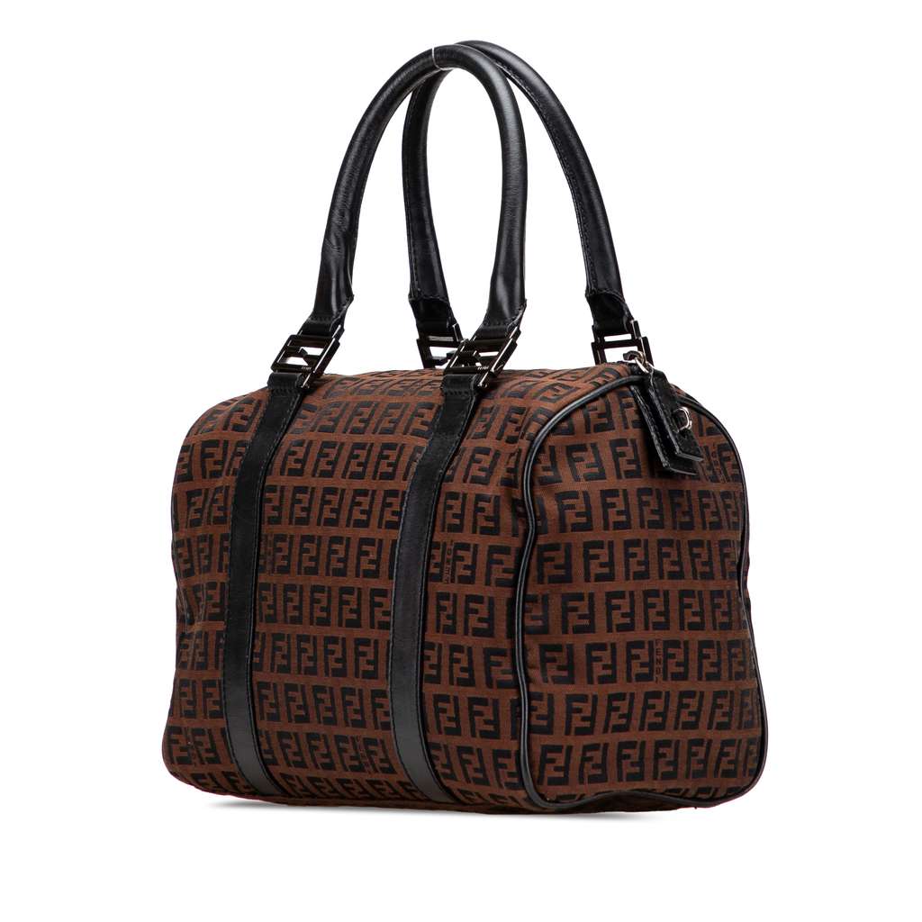 Fendi Zucchino Canvas Boston Bag - 2