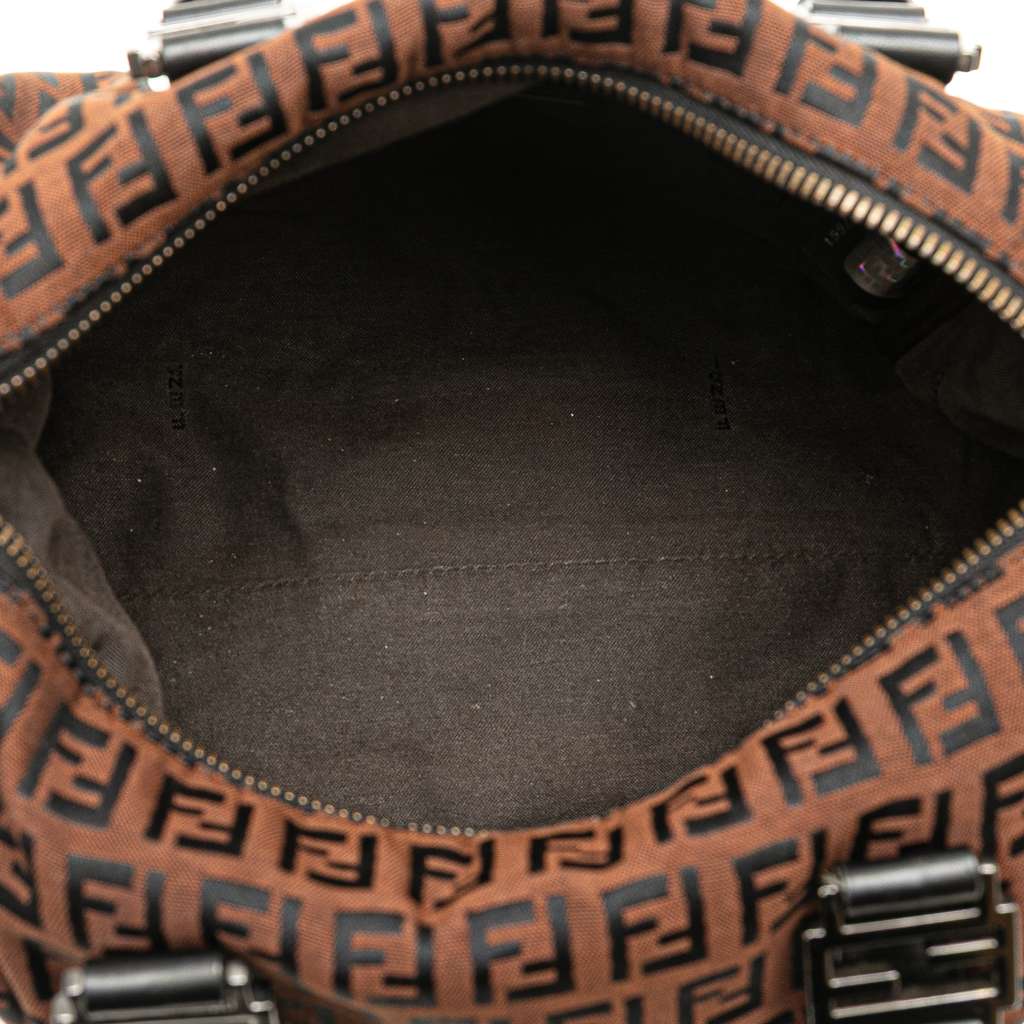 Fendi Zucchino Canvas Boston Bag - 4
