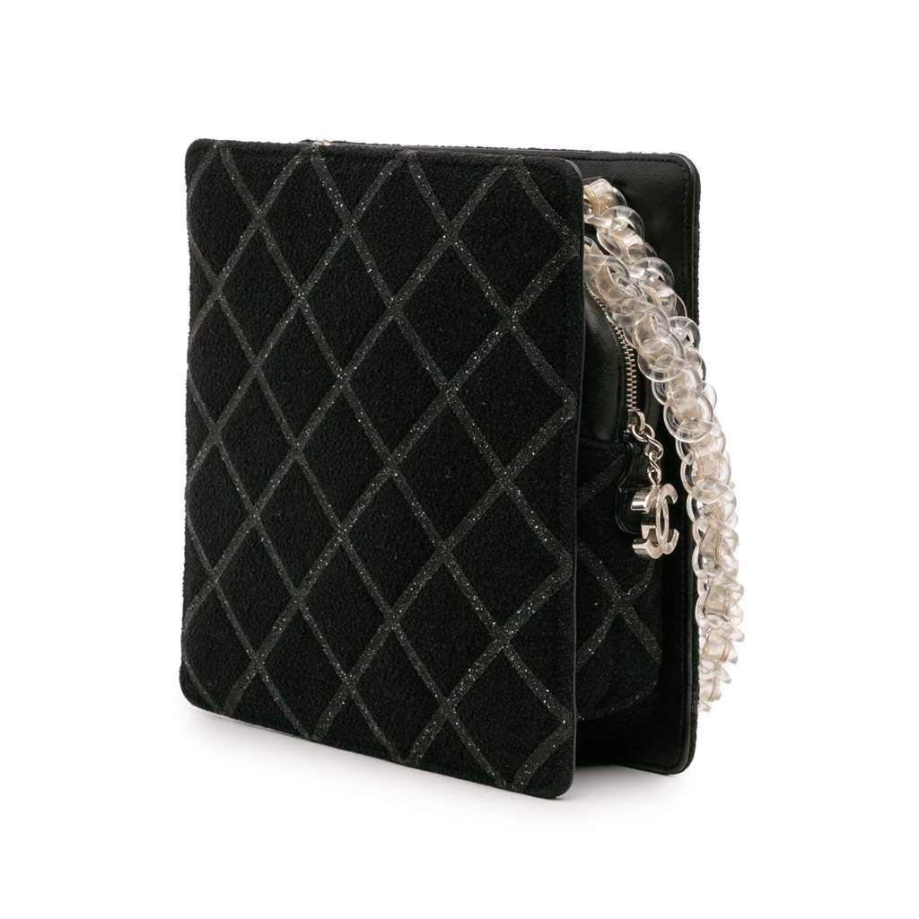Chanel CC Tweed Chain Fantasy Crossbody - Back view