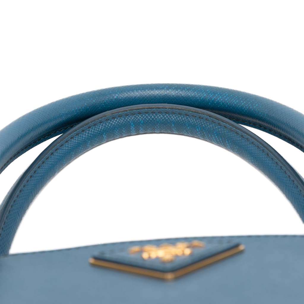 Prada Medium Saffiano Lux Galleria Double Zip Satchel - Image 13