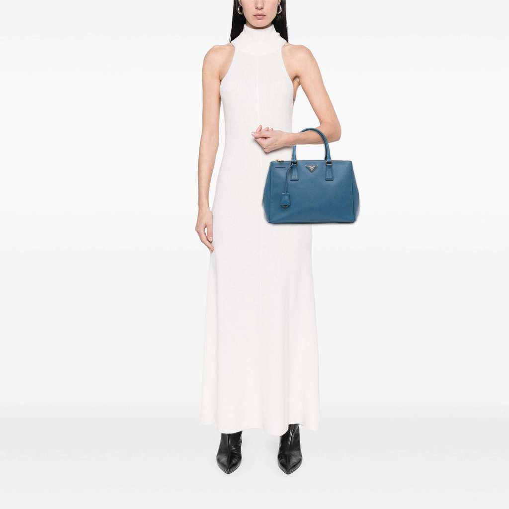 Prada Medium Saffiano Lux Galleria Double Zip Satchel - Image 14