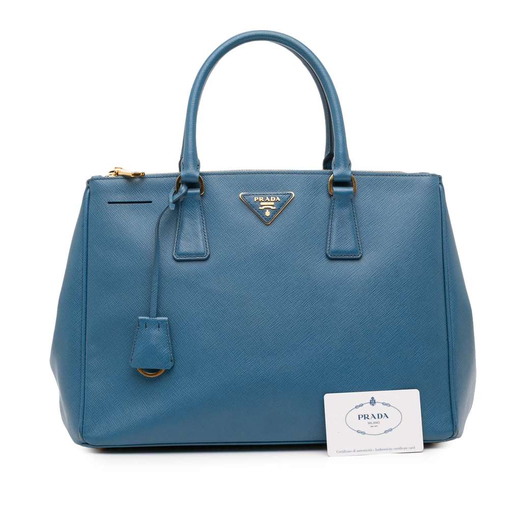 Prada Medium Saffiano Lux Galleria Double Zip Satchel - Image 15