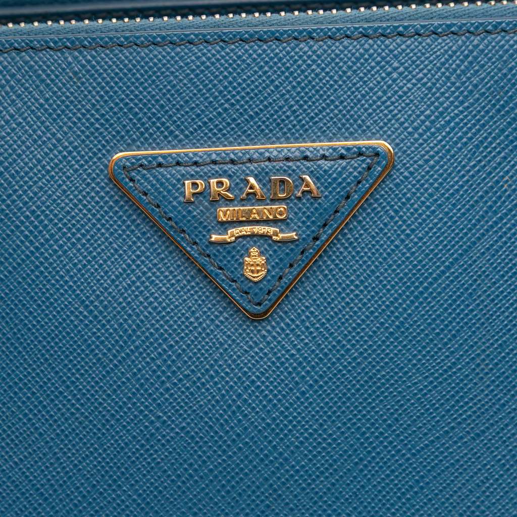 Prada Medium Saffiano Lux Galleria Double Zip Satchel - Side view
