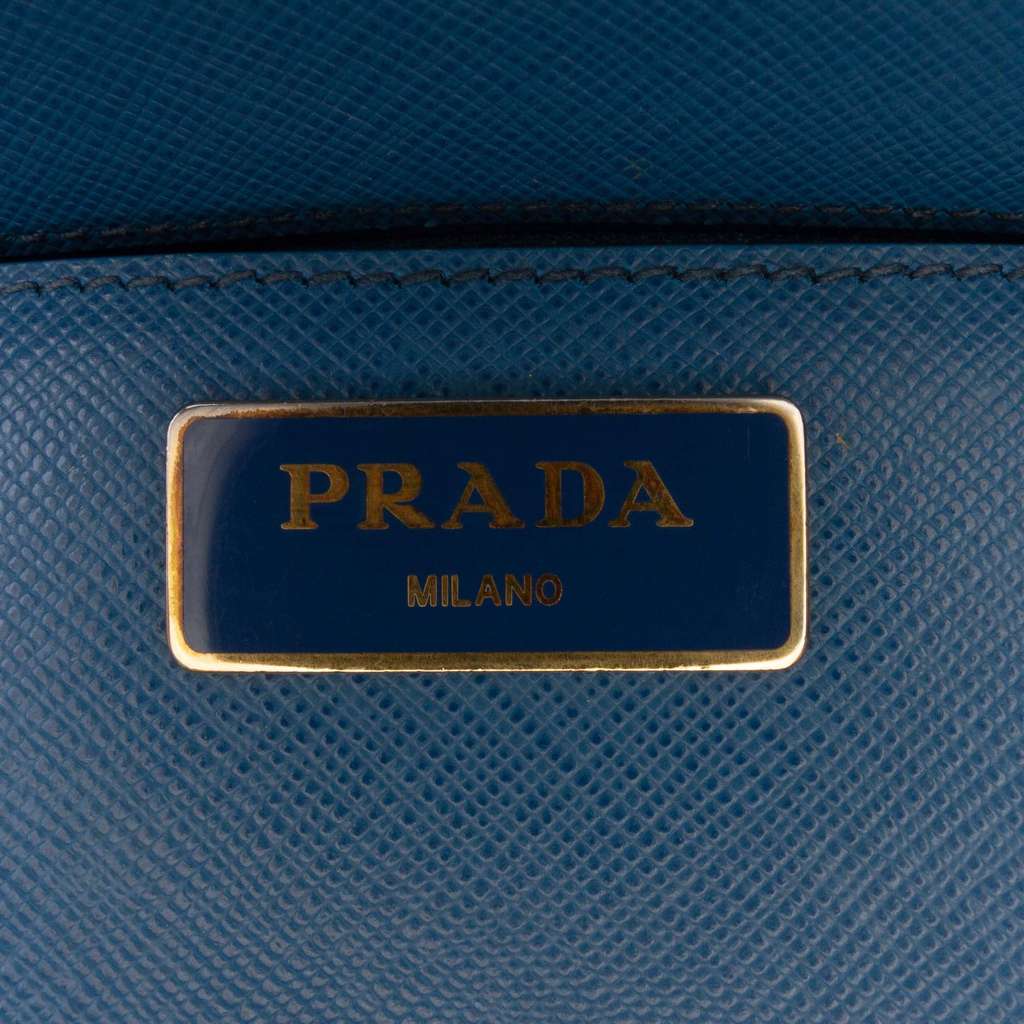 Prada Medium Saffiano Lux Galleria Double Zip Satchel - Detail 1