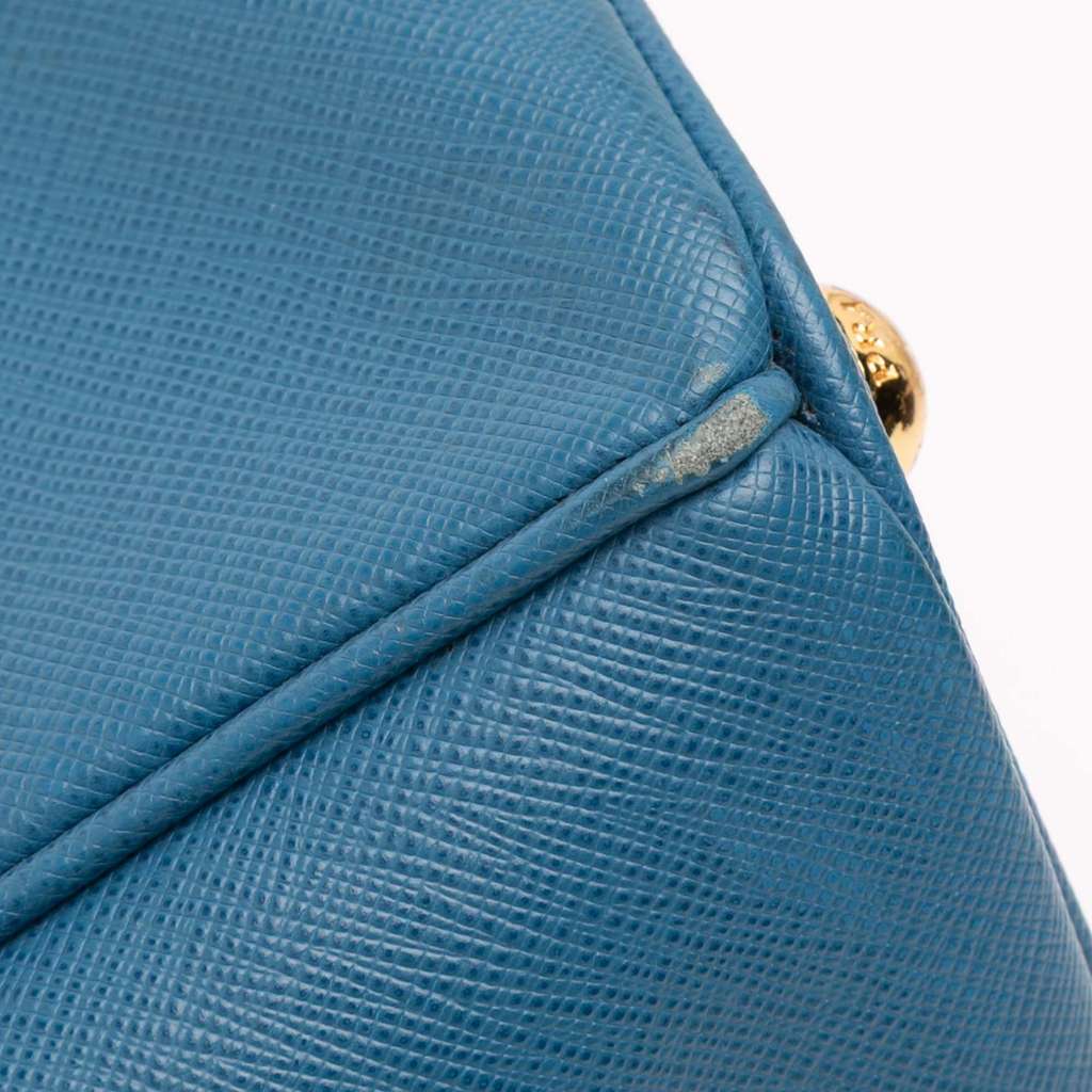 Prada Medium Saffiano Lux Galleria Double Zip Satchel - Detail 2