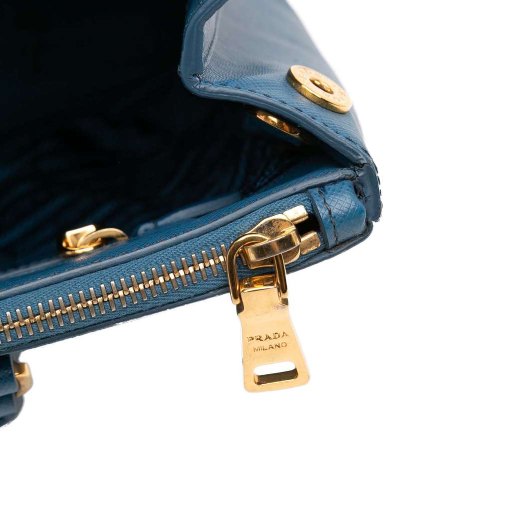 Prada Medium Saffiano Lux Galleria Double Zip Satchel - Image 12