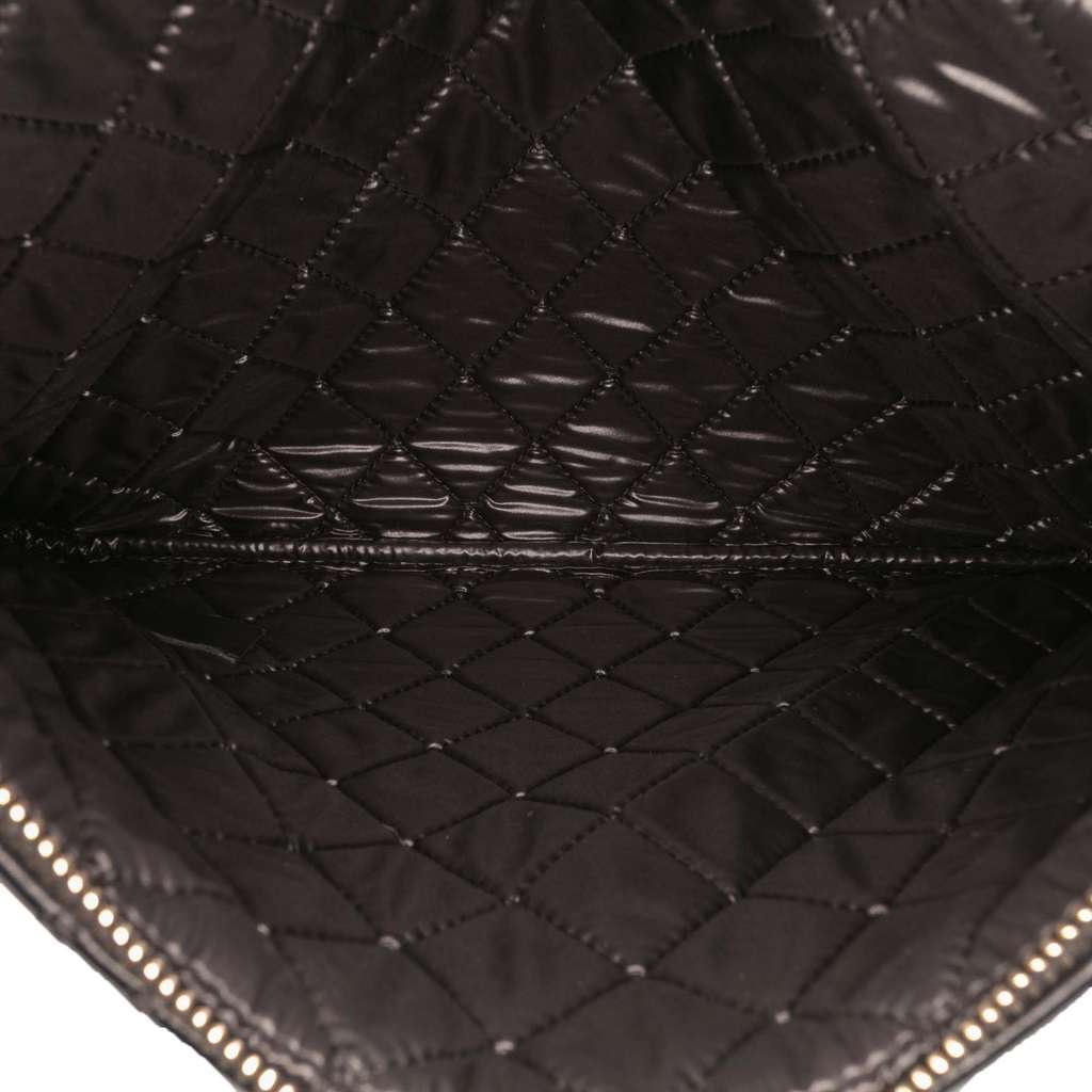 Chanel Medium Quilted Lambskin Double Stitch Tassel O Case Clutch - 4