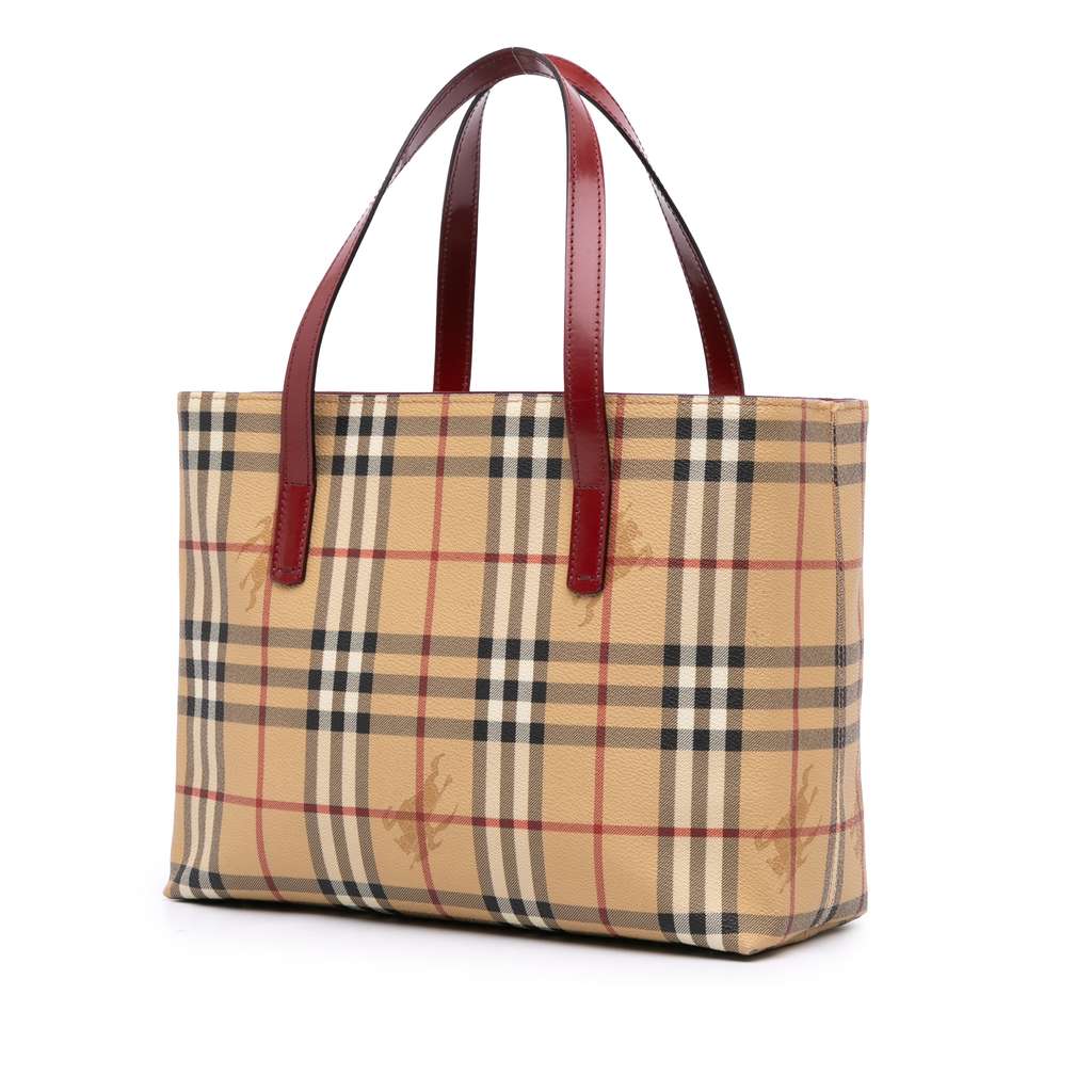 Burberry Haymarket Check Coated Canvas Tote - 2