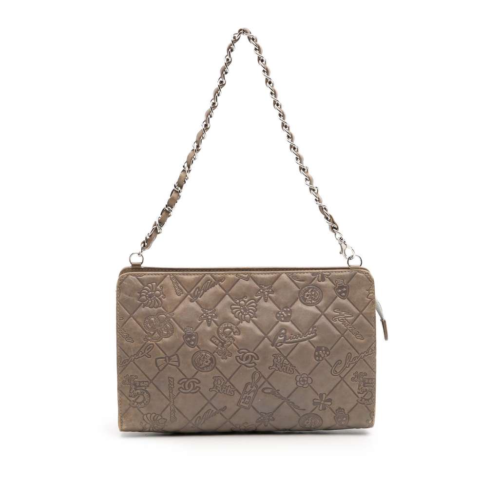 Chanel Embossed Lambskin Lucky Symbols Pochette