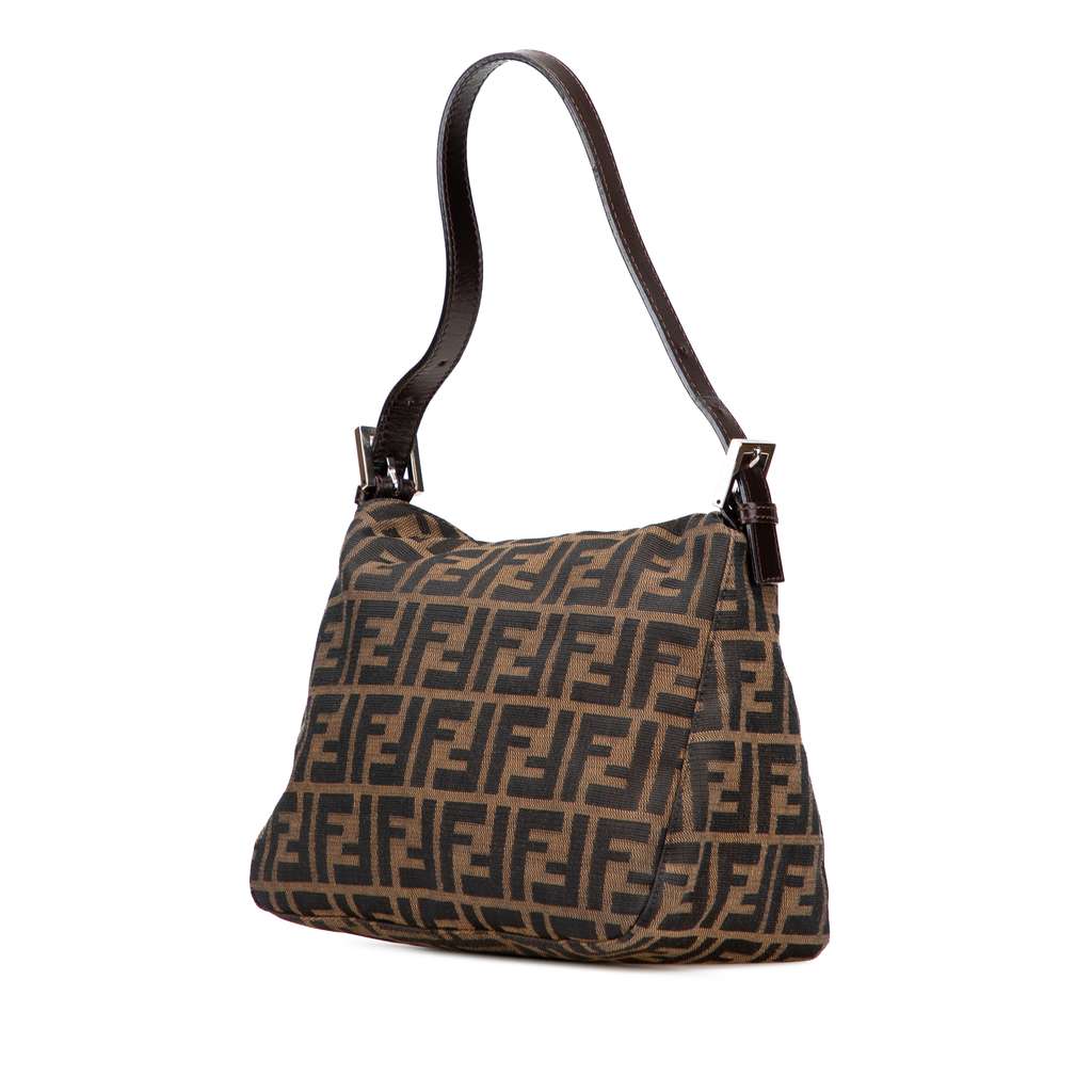 Fendi Zucca Canvas Double Flap Shoulder Bag - 2