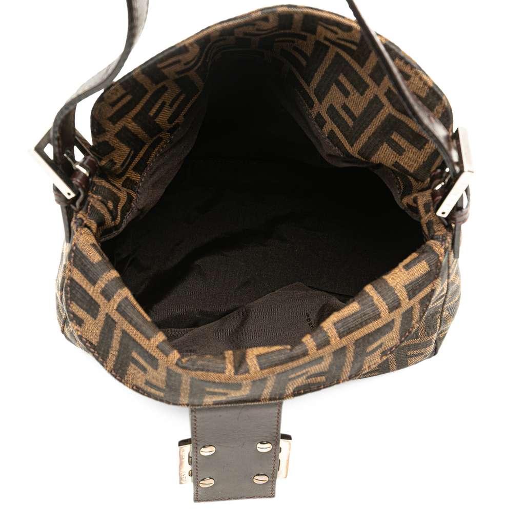 Fendi Zucca Canvas Double Flap Shoulder Bag - 4