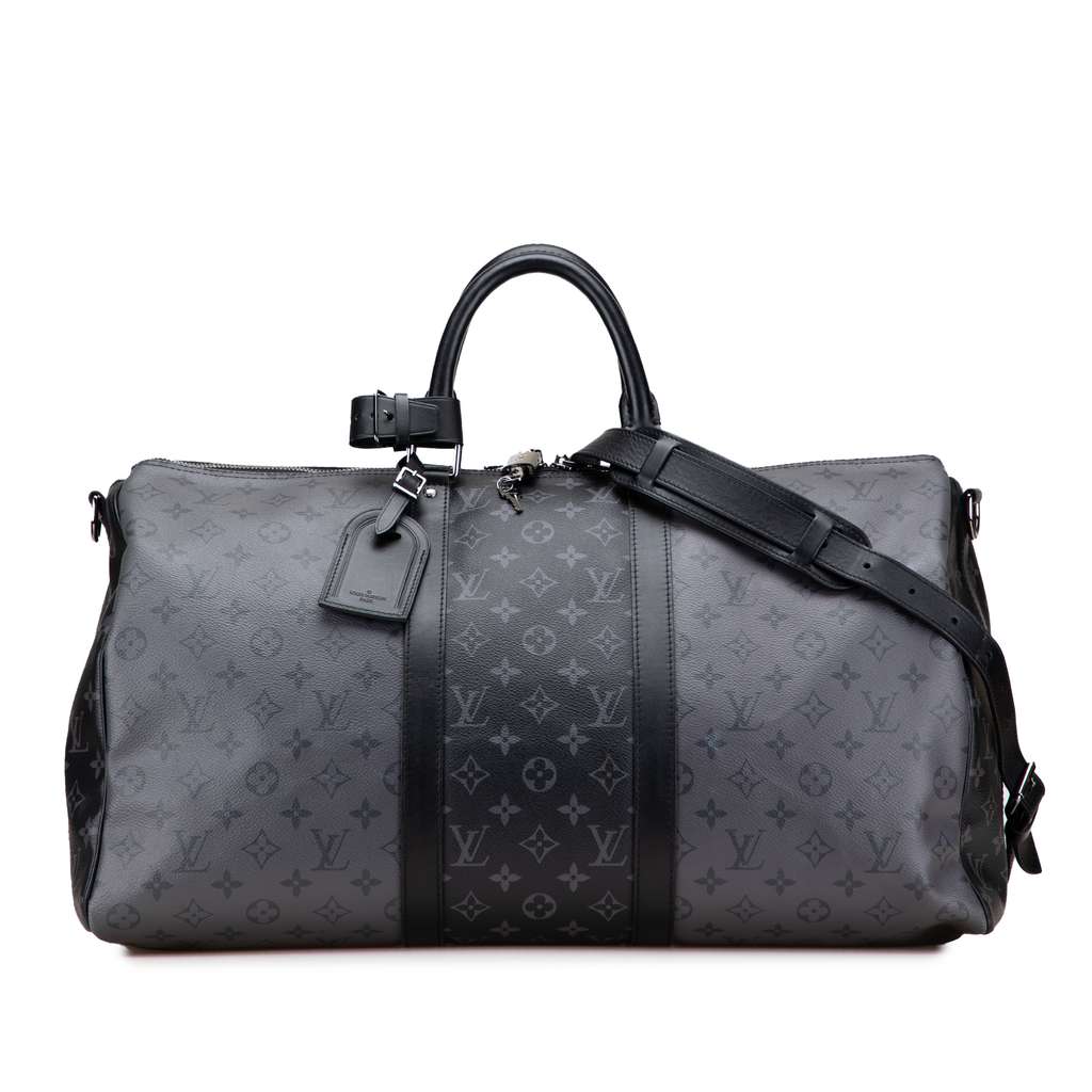 Louis Vuitton Monogram Eclipse Reverse Keepall Bandouliere 50