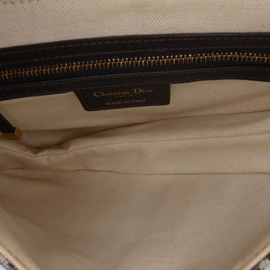 Dior Oblique Canvas Saddle Bag - 4