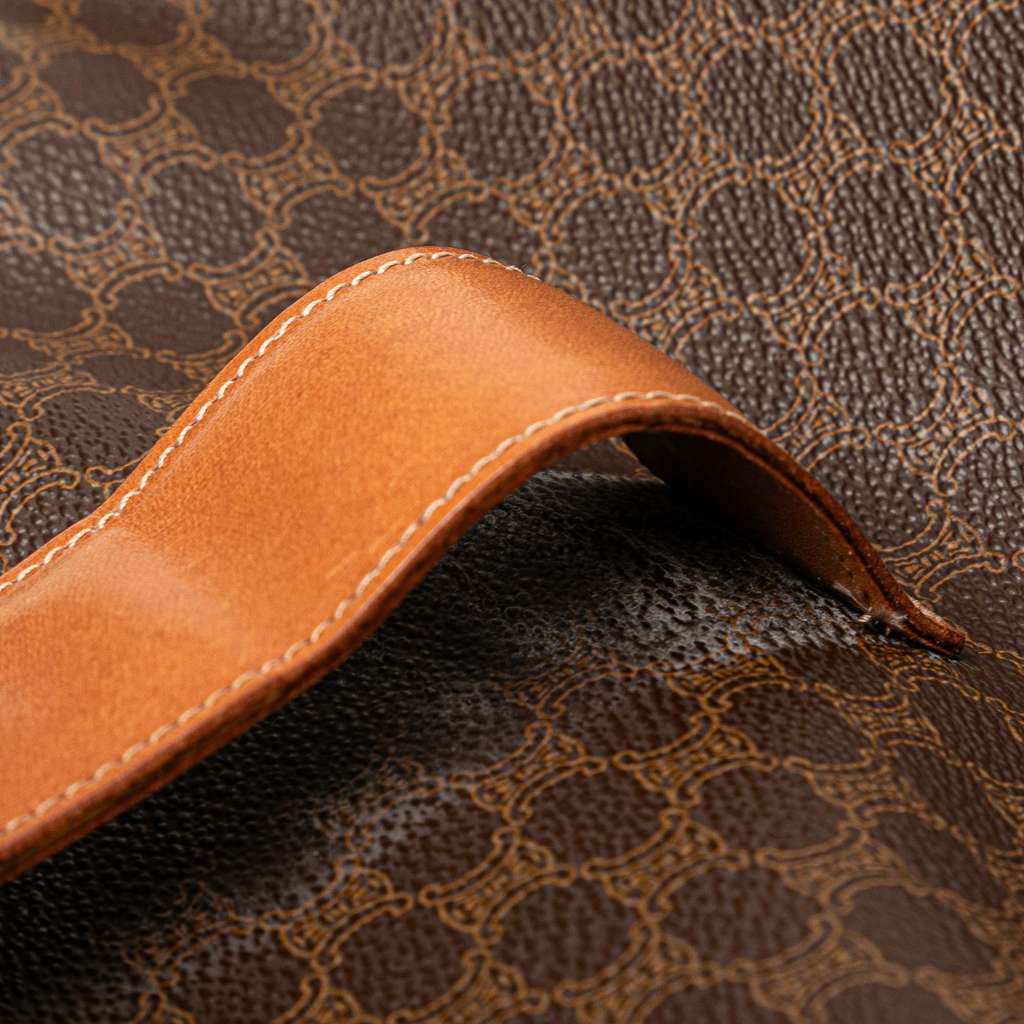 Celine Macadam Coated Canvas Clutch - Image 11