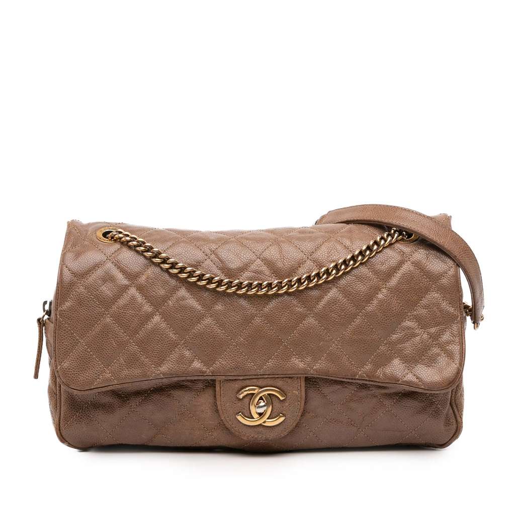 Chanel Large Quilted Caviar Shiva Flap