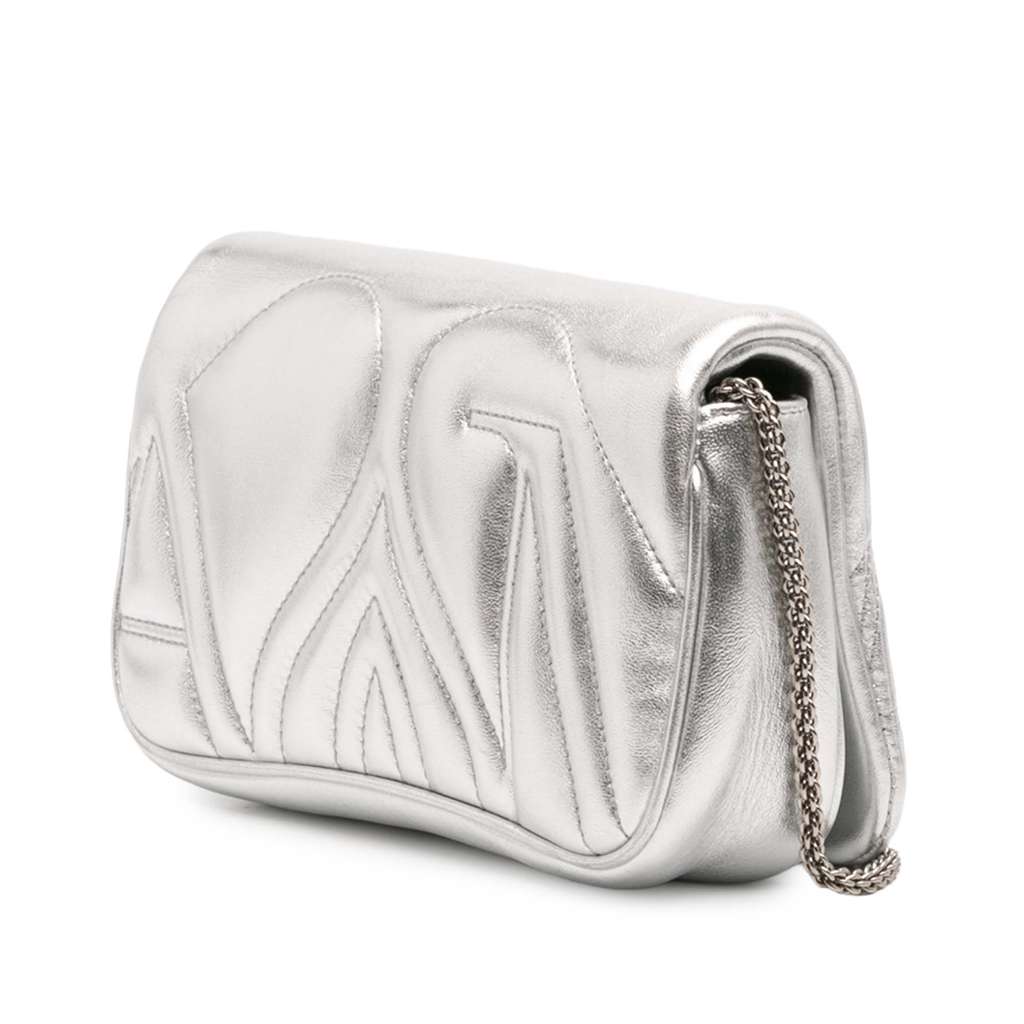 Alexander Mcqueen Mini Lambskin The Seal Chain Crossbody - Back view