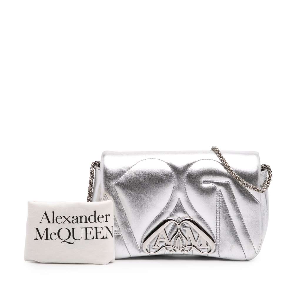 Alexander Mcqueen Mini Lambskin The Seal Chain Crossbody - Image 14