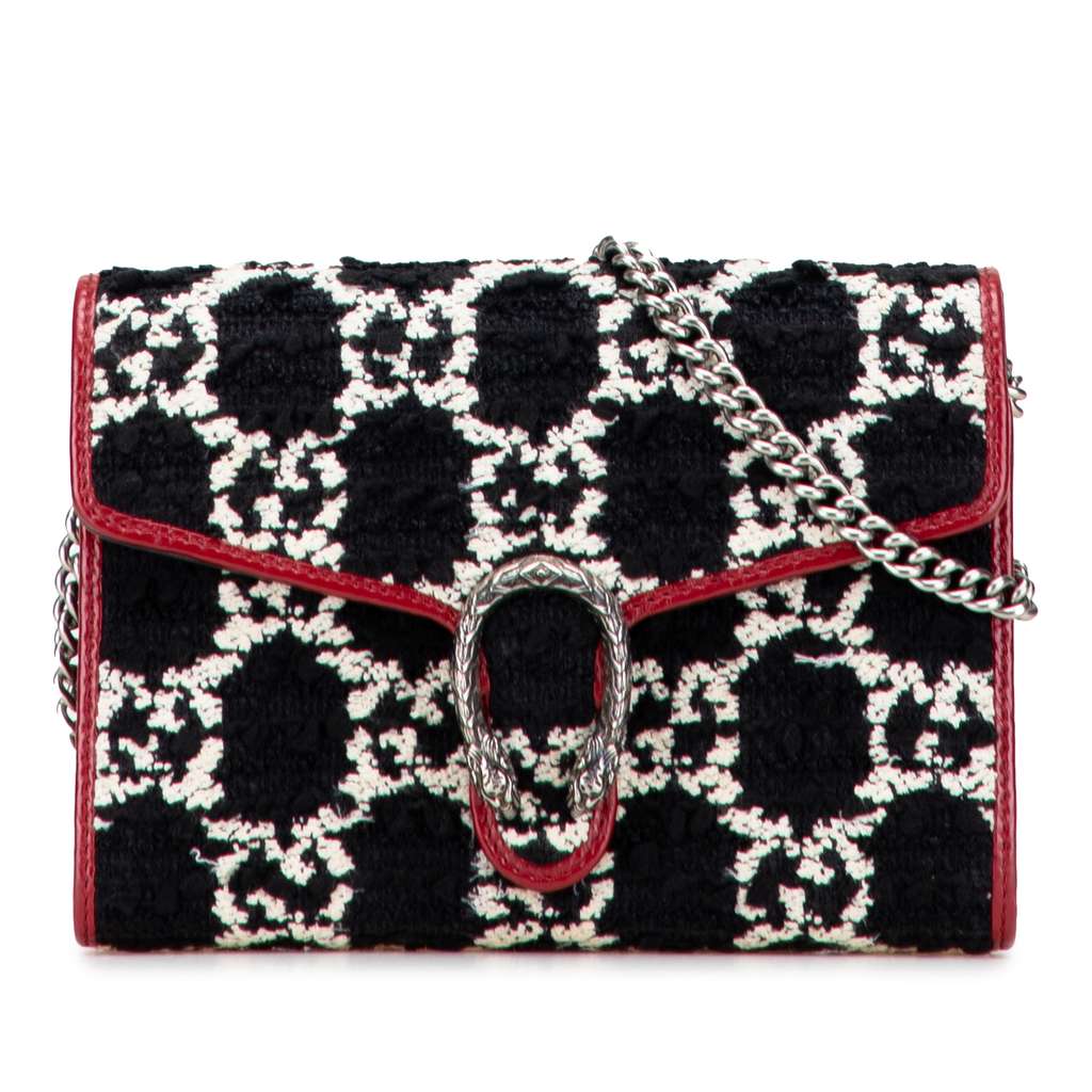 Gucci GG Tweed Dionysus Wallet on Chain