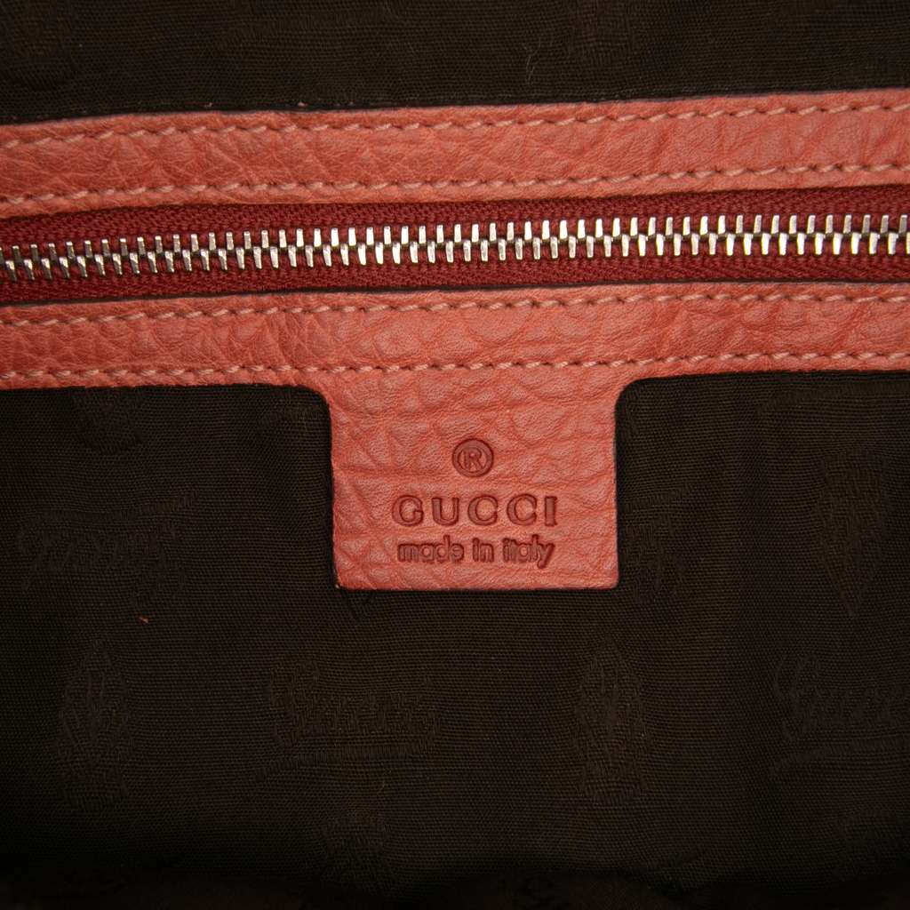 Gucci Medium Leather Bamboo Libeccio Tote - Side view