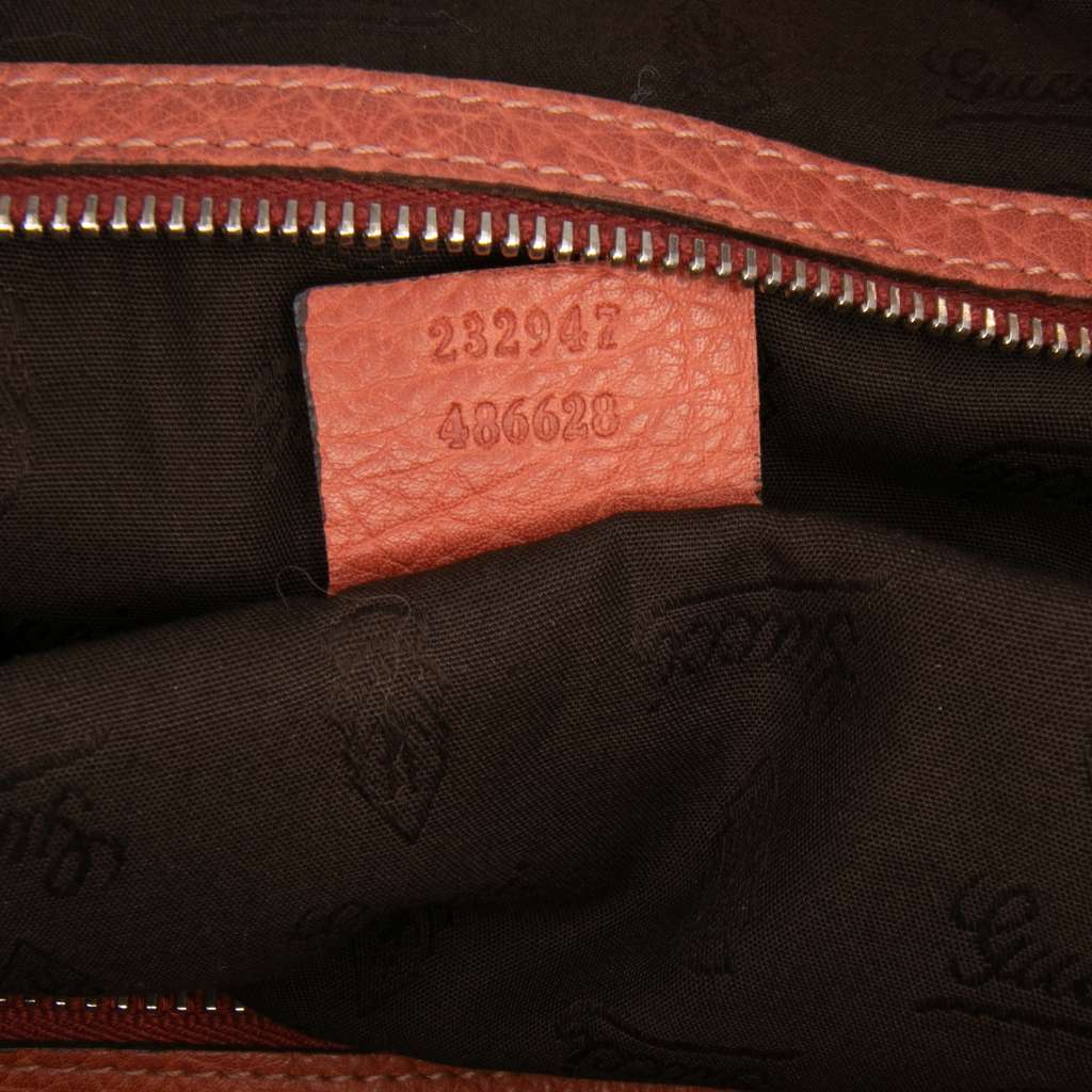 Gucci Medium Leather Bamboo Libeccio Tote - Detail 1