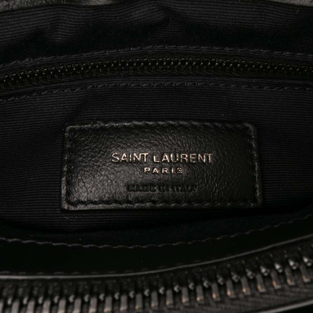 Saint Laurent Medium Matelasse Leather Monogram Monochrome Loulou Shoulder Bag - 5