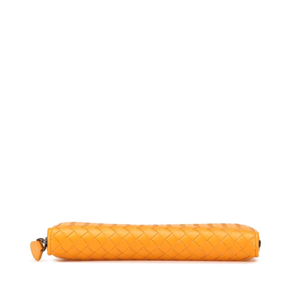 Bottega Veneta Leather Intrecciato Zip Around Wallet - 3