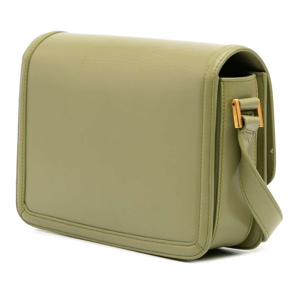 Saint Laurent Medium Leather Solferino Satchel In Box - Back view