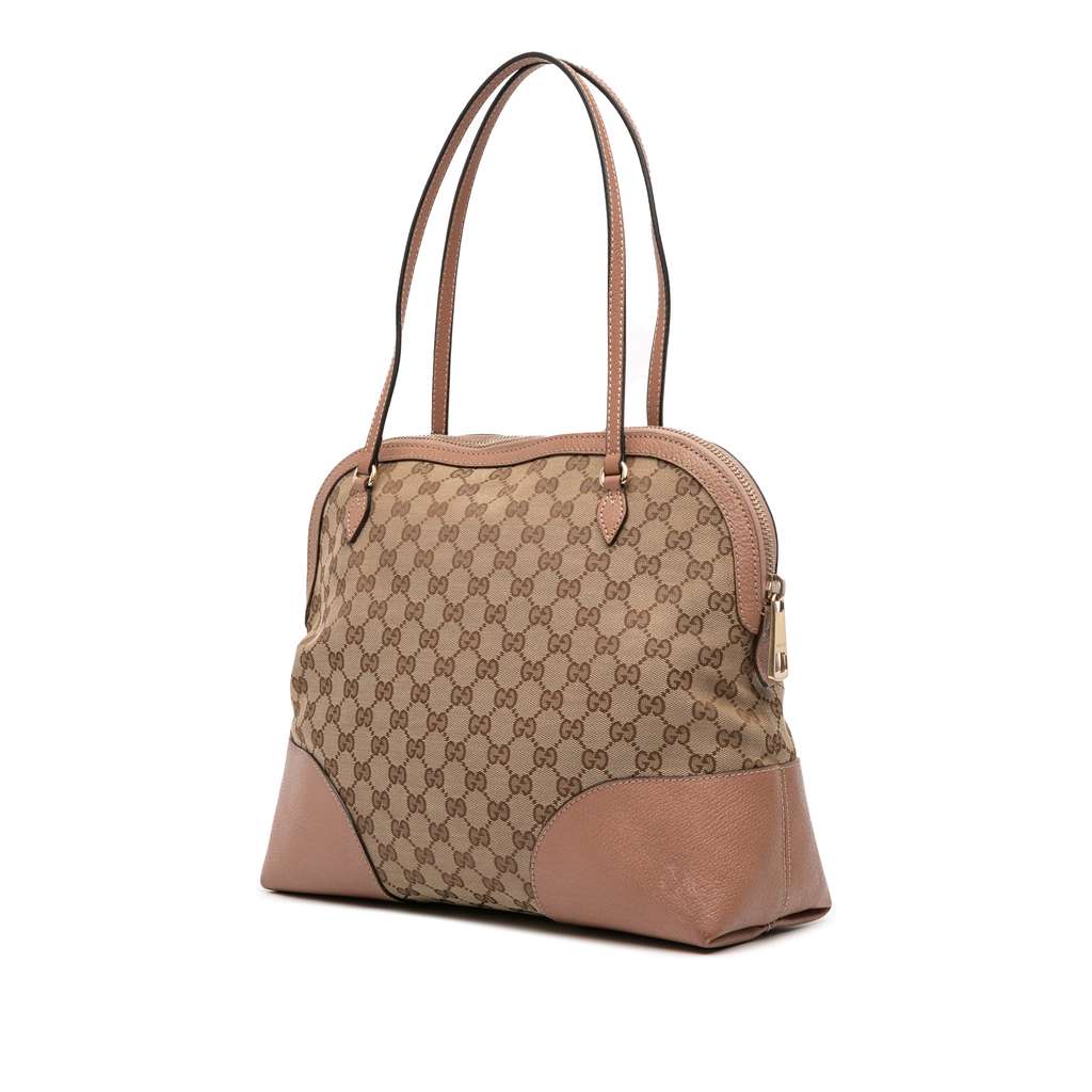 Gucci Medium GG Canvas Bree Dome Tote - Back view