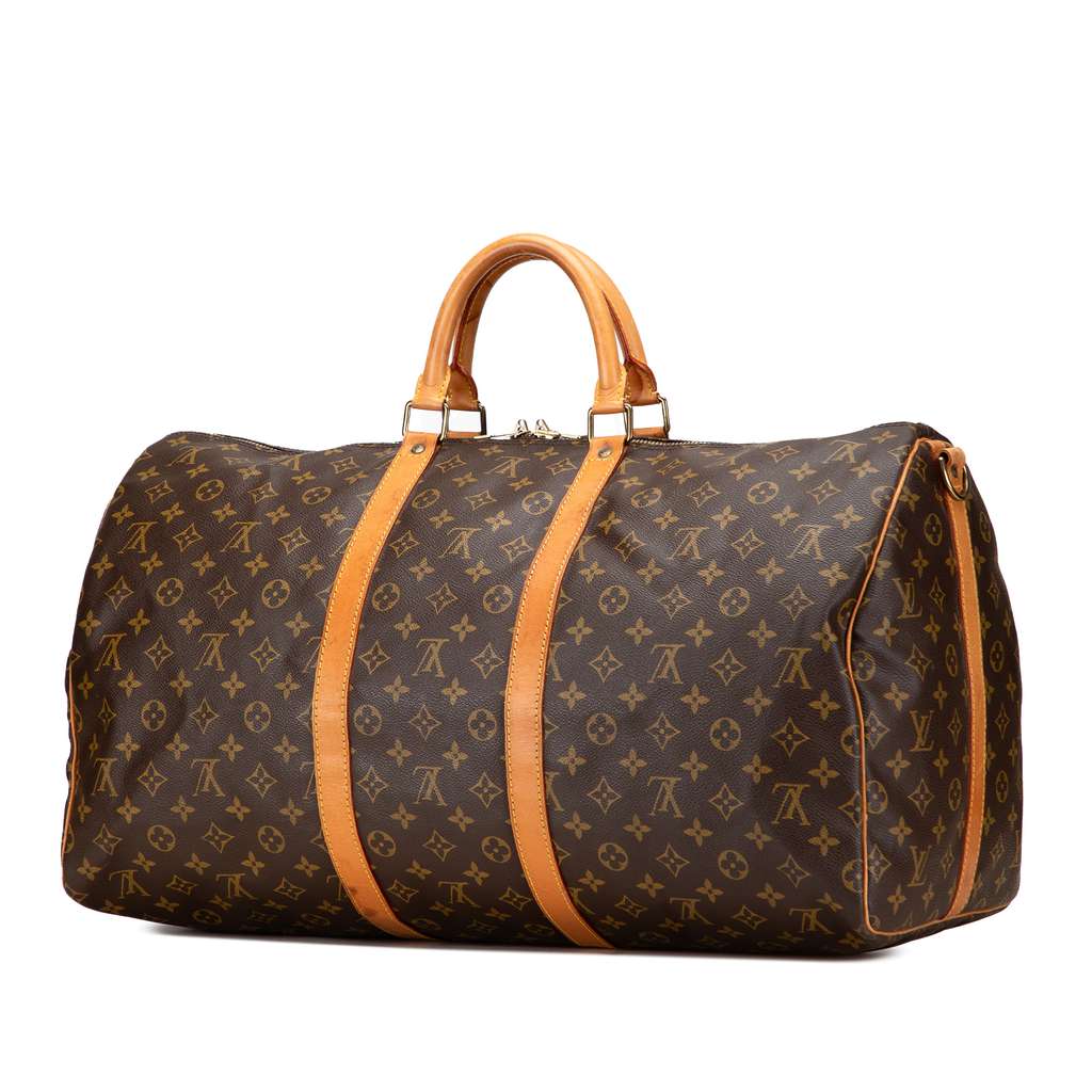 Louis Vuitton Monogram Keepall Bandouliere 55 - Back view