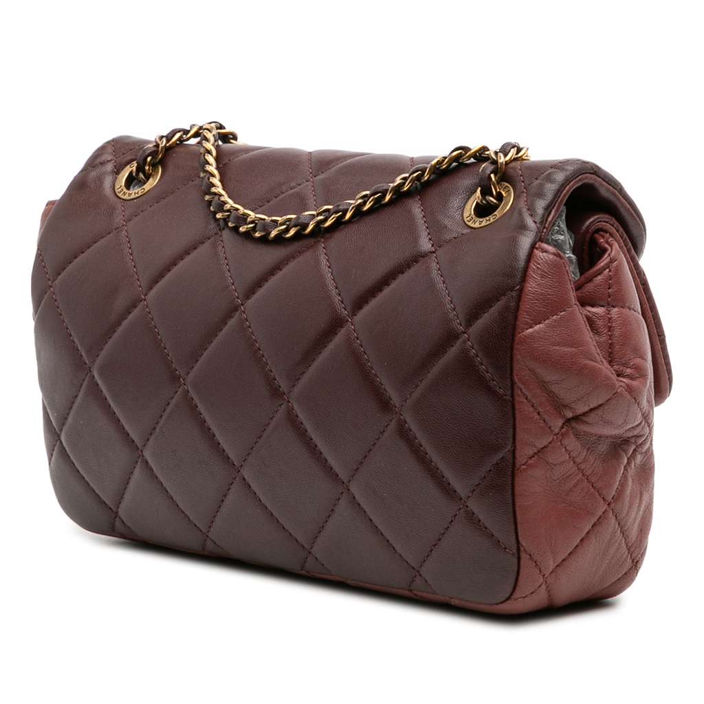 Chanel CC Tricolor Quilted Lambskin Double Flap - 2