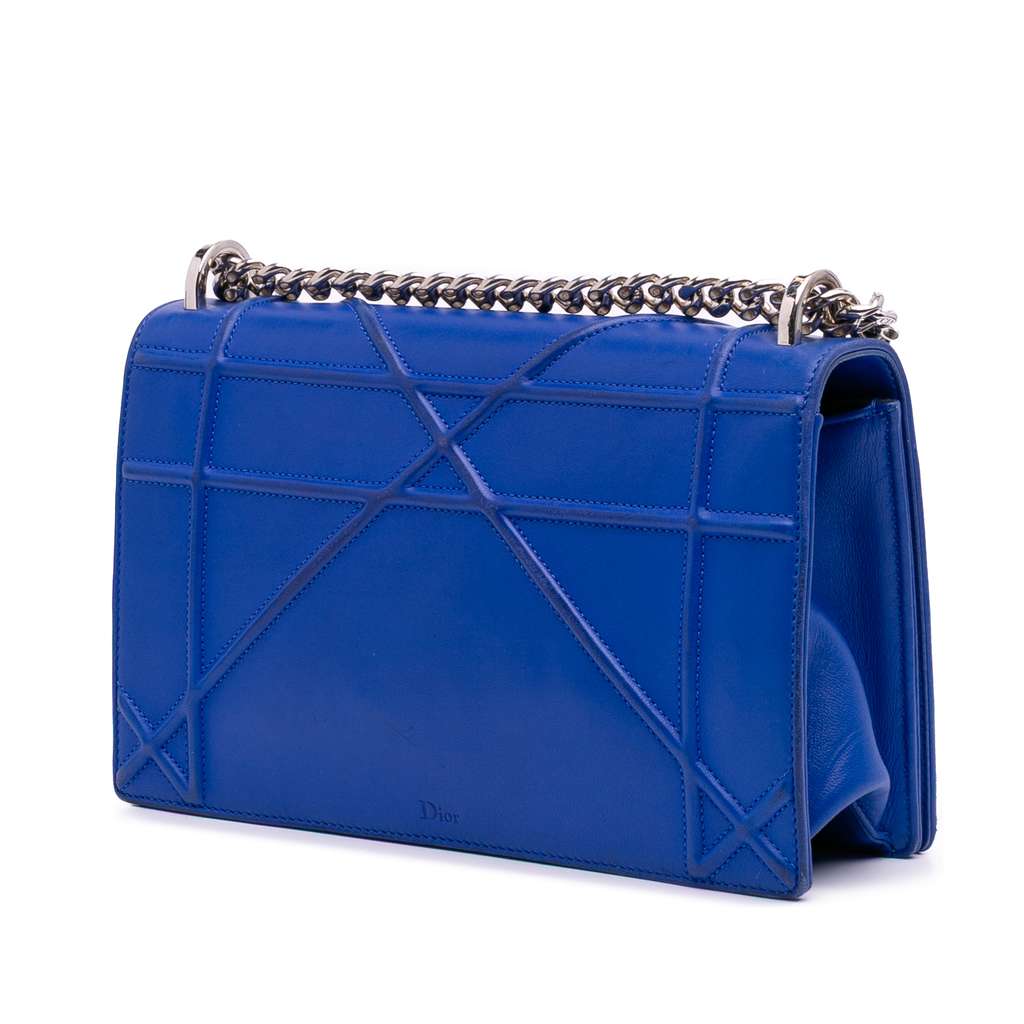 Dior Medium Lambskin Diorama Flap - Back view